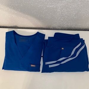 Figs royal blue scrubs